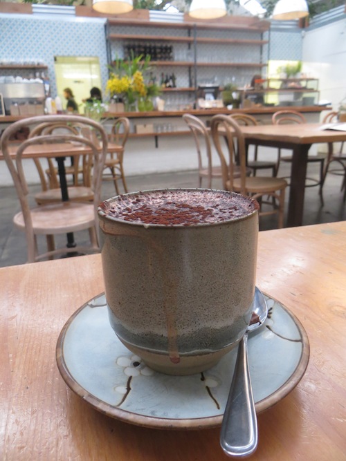 Hot Chocolate at East Elevation, Melbourne