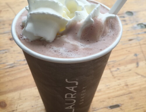 Danish Pastries and a Hot Chocolate at Lauras Bakery, Copenhagen, Denmark