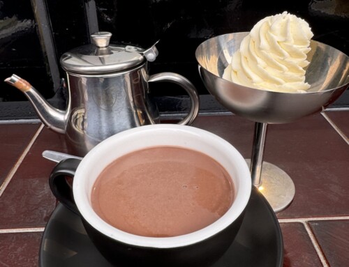 A Hot Chocolate at JC Patisserie, Melbourne, Australia