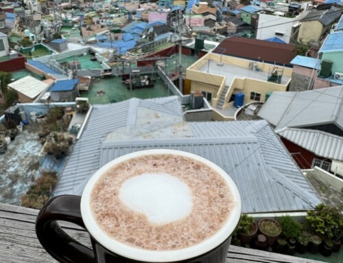 A Hot Chocolate at Cafe Wooin, Busan, South Korea