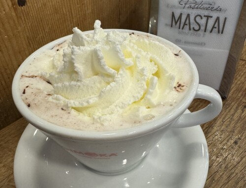 A Hot Chocolate at Pasticceria Mastai, Chiavenna, Italy