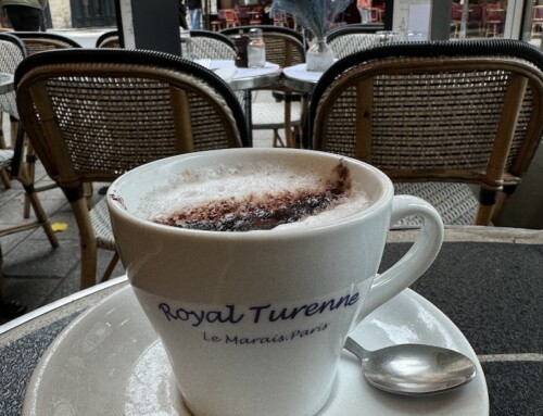 A Hot Chocolate at Brasserie Royal Turenne, Paris, France