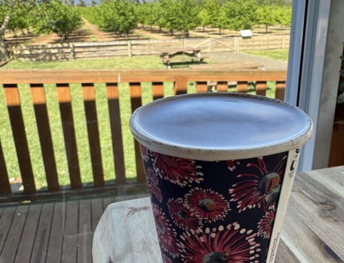 A Hot Chocolate at Hazelbrae, Hagley, Tasmania, Australia