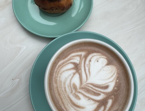 A Hot Chocolate 49th Parallel and Lucky’s Donuts, Vancouver, Canada