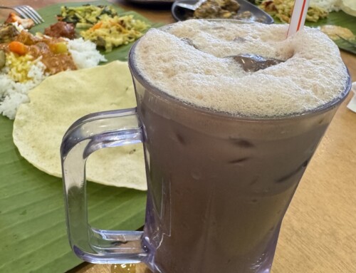 A Hot Chocolate at Yash Banana Leaf Restoran, Cameron Highlands, Malaysia