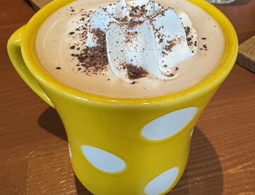 A Hot Chocolate at Manu Coffee, Fukuoka, Japan