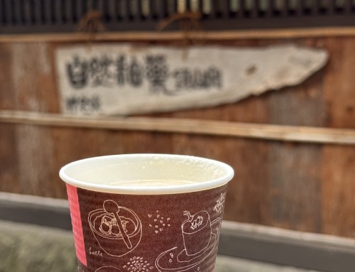A Hot Chocolate at Yunon Café, Kurokawa, Kyushu, Japan
